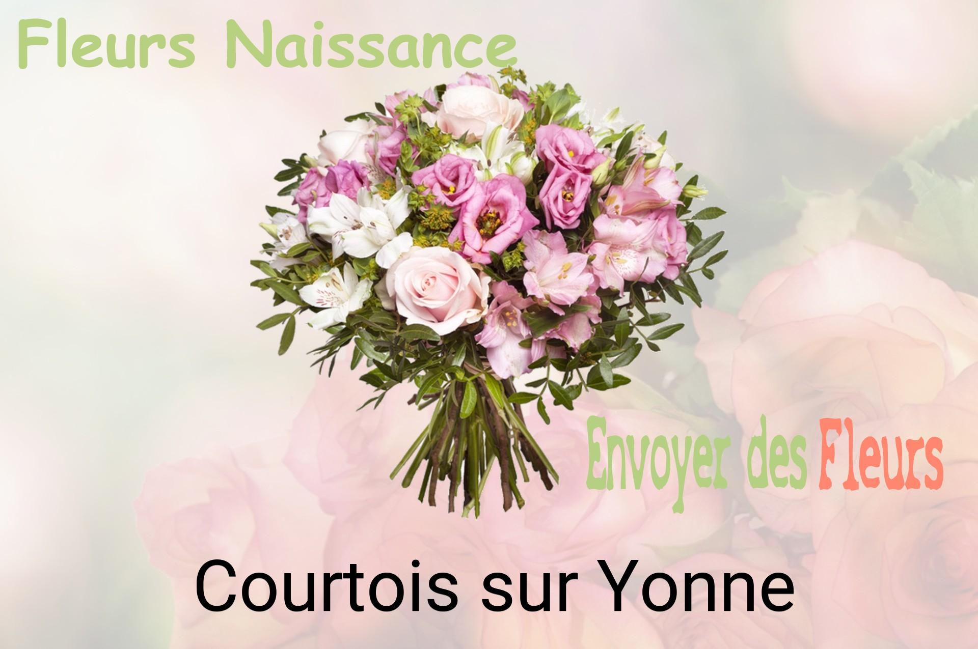 Bouquet de fleurs de naissance livré à Courtois-sur-Yonne
